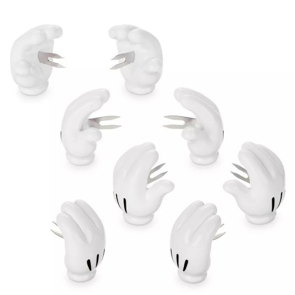Disney Parks Mickey Corn Holders Gloves Hands Set of 4 Pairs New!